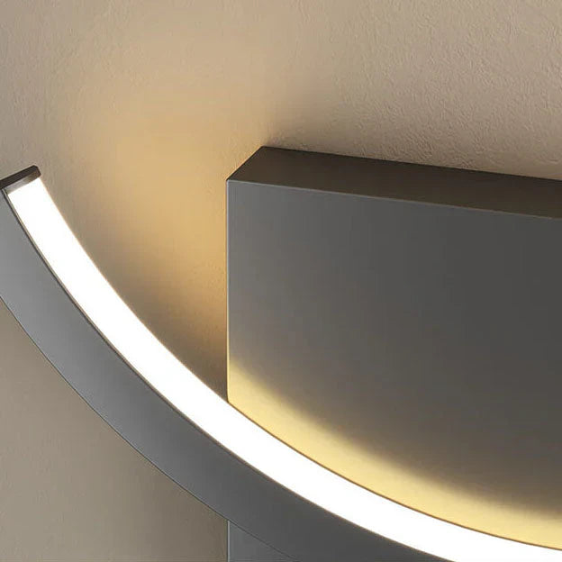 Rund LED-væglampe