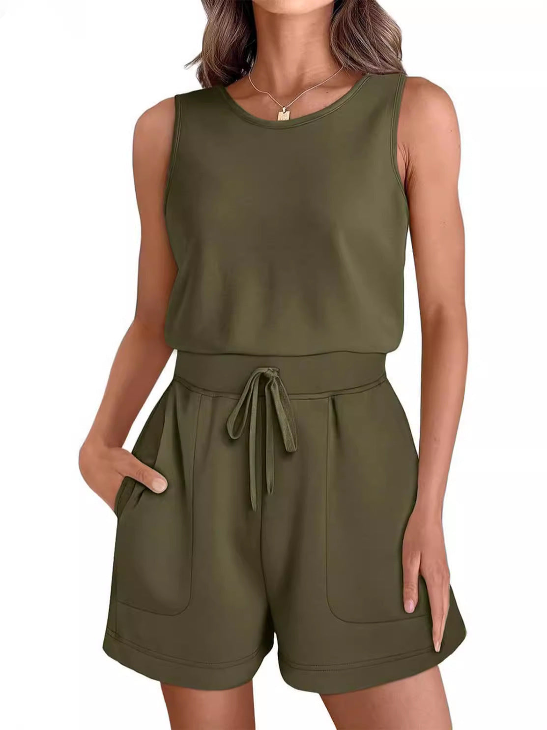 Lily – Sport Jumpsuit med Snørelukning
