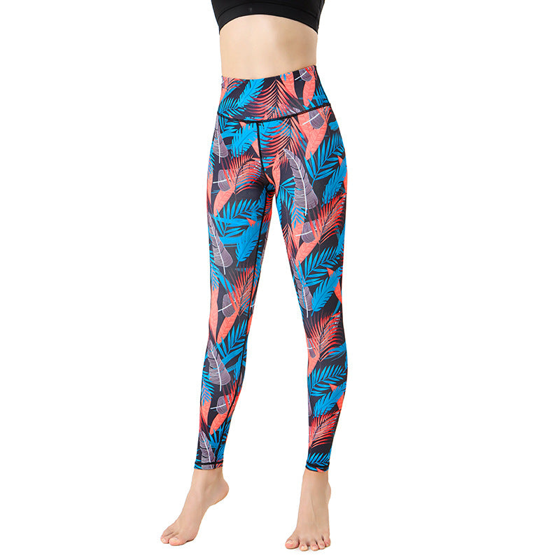 Hvide blomster-leggings
