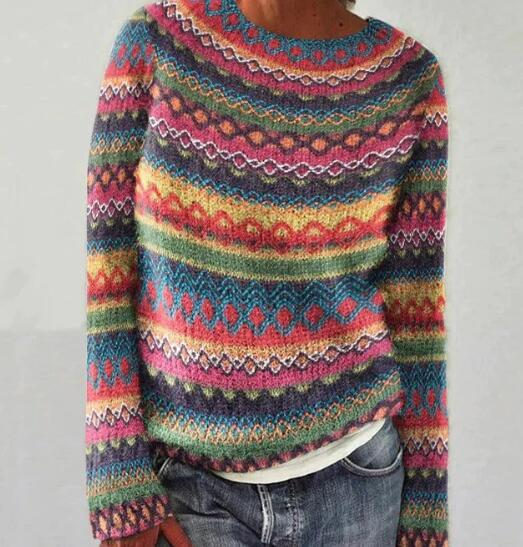 Isla Strikket Sweater - Hyggelig elegance med et stilfuldt touch