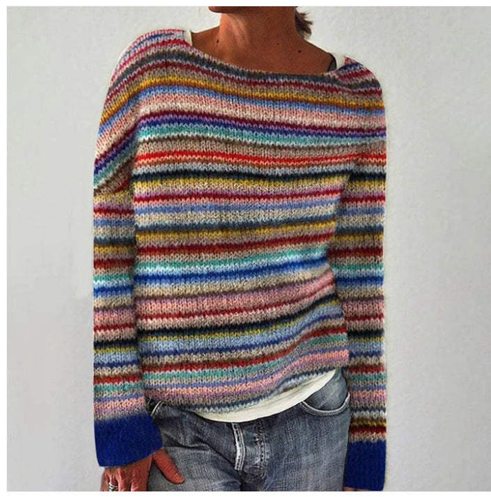 Isla Strikket Sweater - Hyggelig elegance med et stilfuldt touch