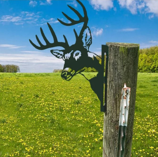 WildPost - Metal dyresilhuet Fence Toppers