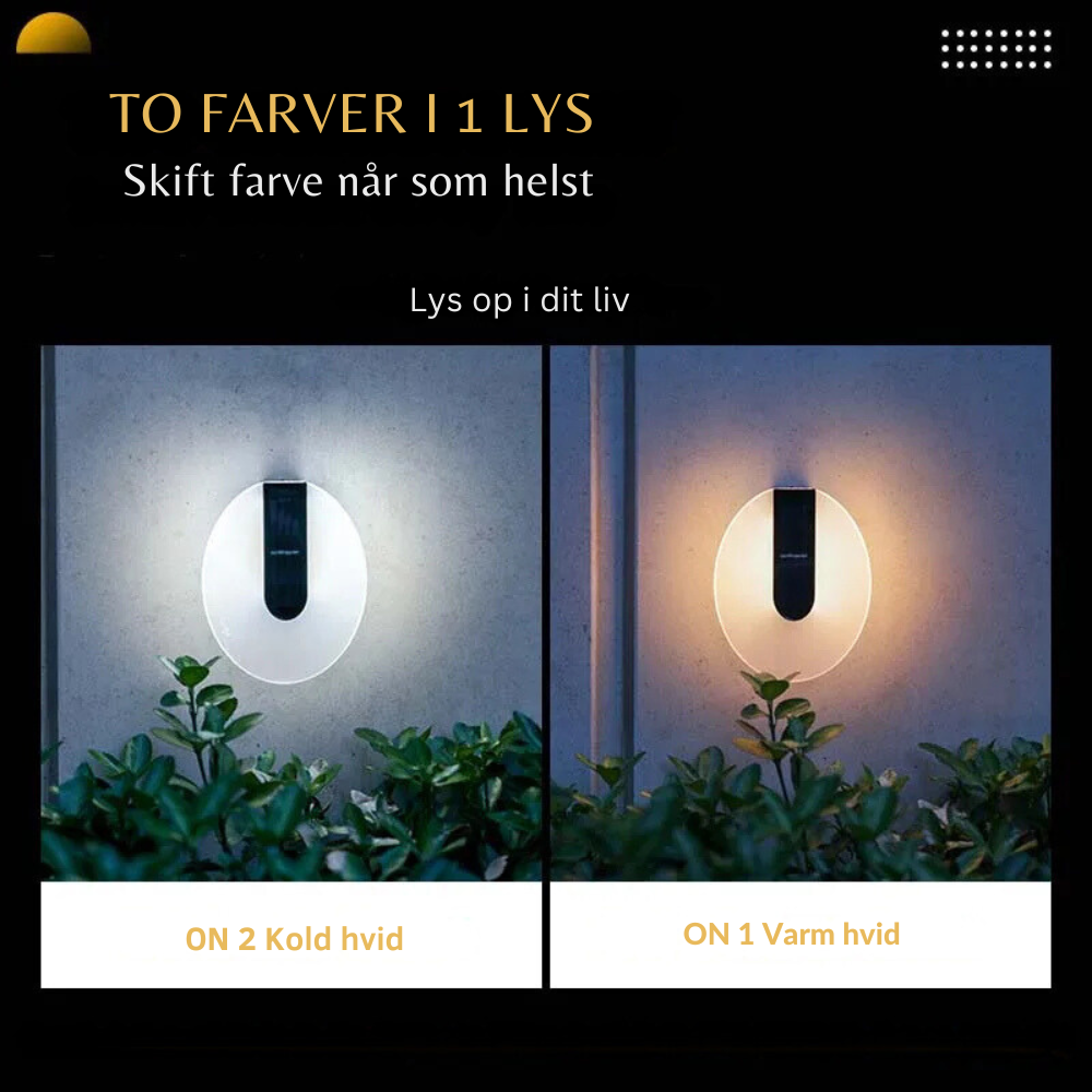 Elegant LED udendørs væglampe
