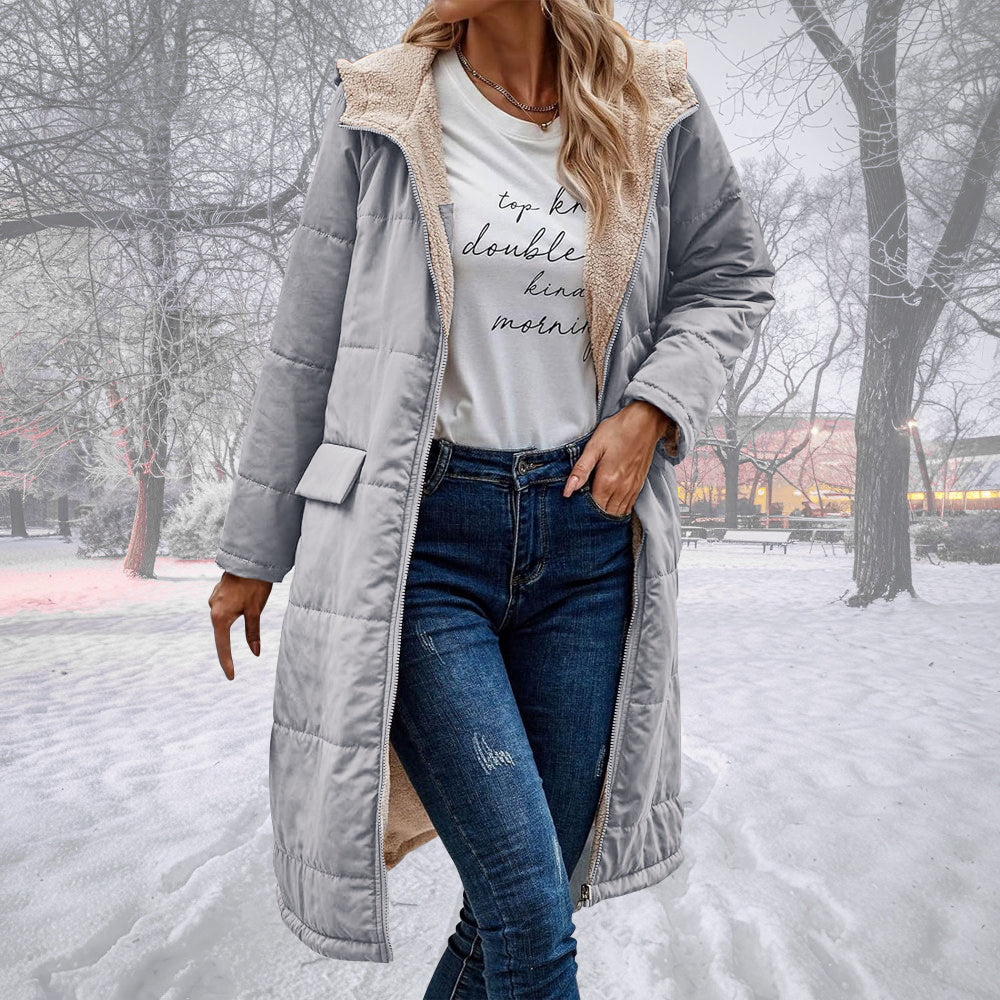 Olivia Warm – Lang Vinterjakke til Damer med Isolering