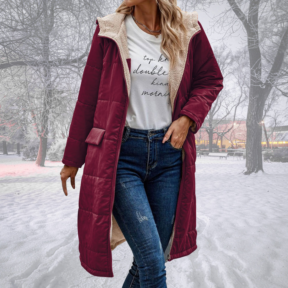 Olivia Warm – Lang Vinterjakke til Damer med Isolering