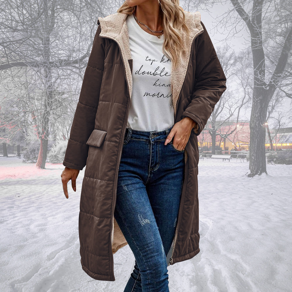 Olivia Warm – Lang Vinterjakke til Damer med Isolering