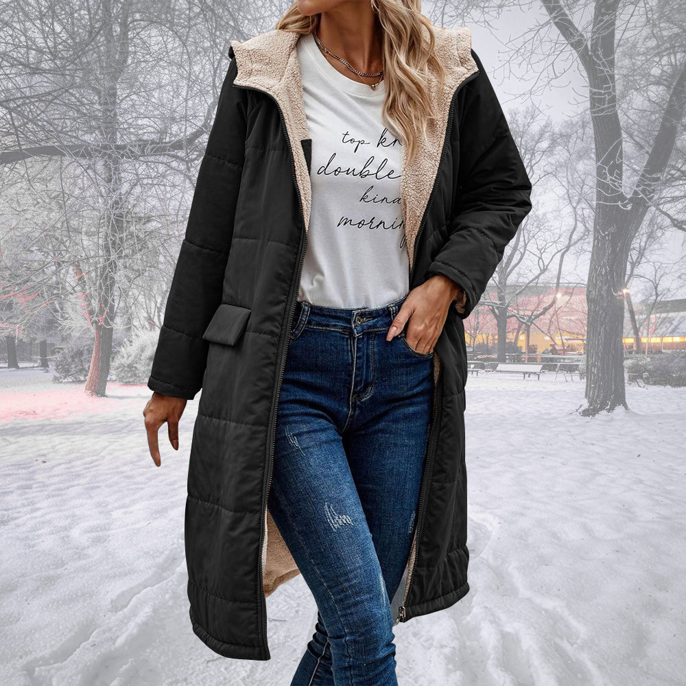 Olivia Warm – Lang Vinterjakke til Damer med Isolering
