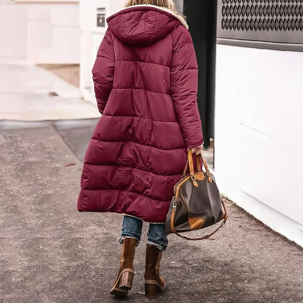 Olivia Warm – Lang Vinterjakke til Damer med Isolering