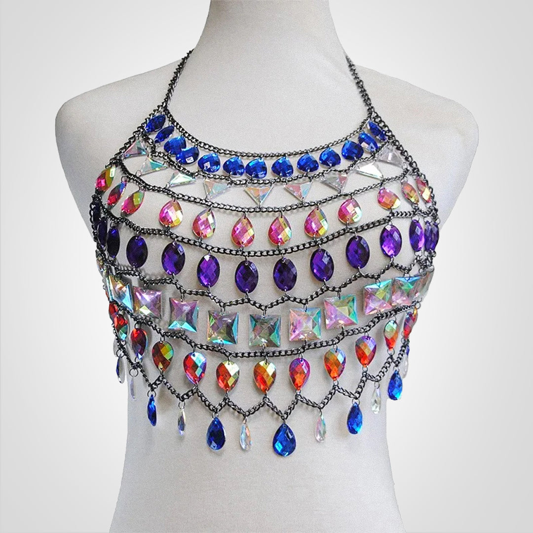 PartyGem | Halter Top med diamanter