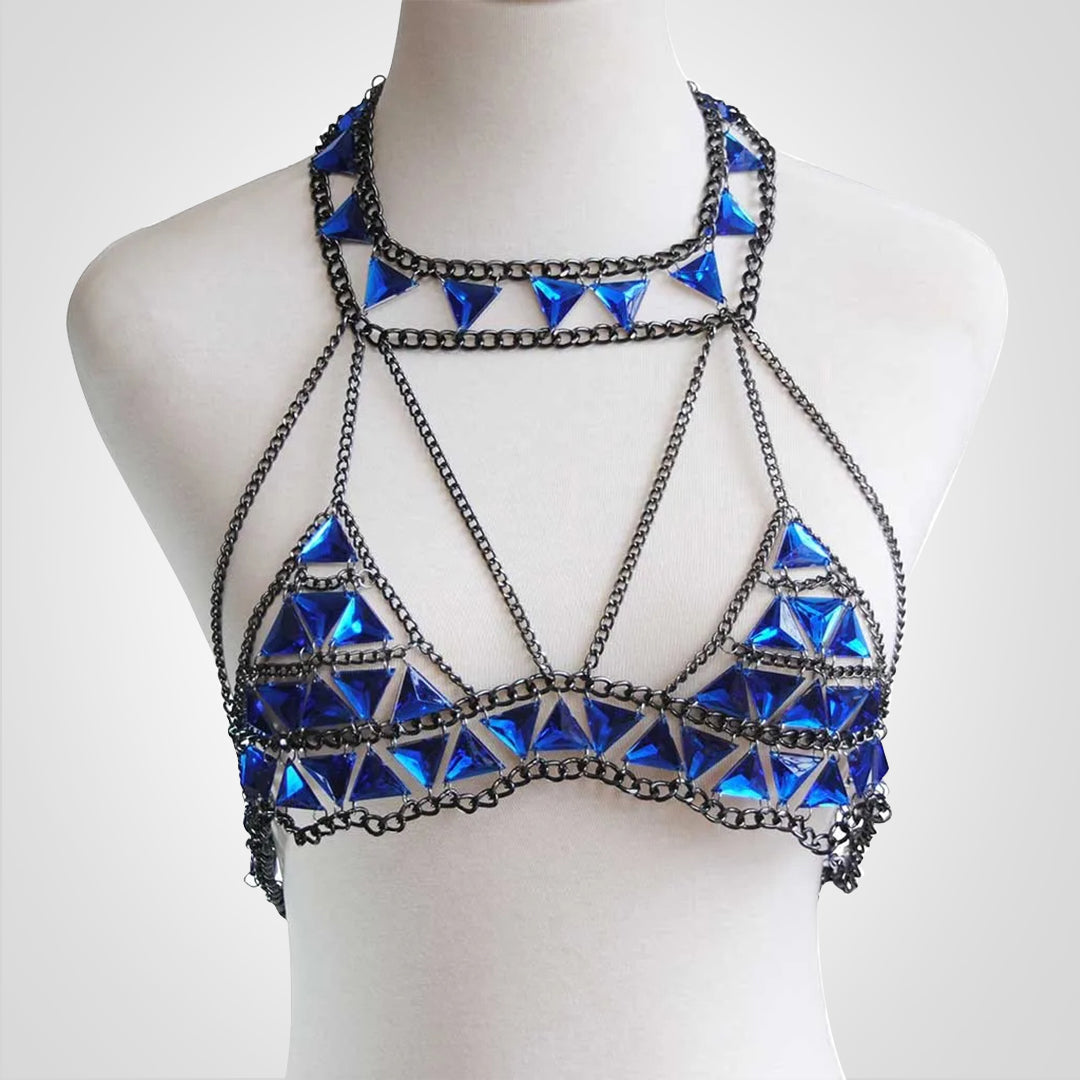 PartyGem | Halter Top med diamanter