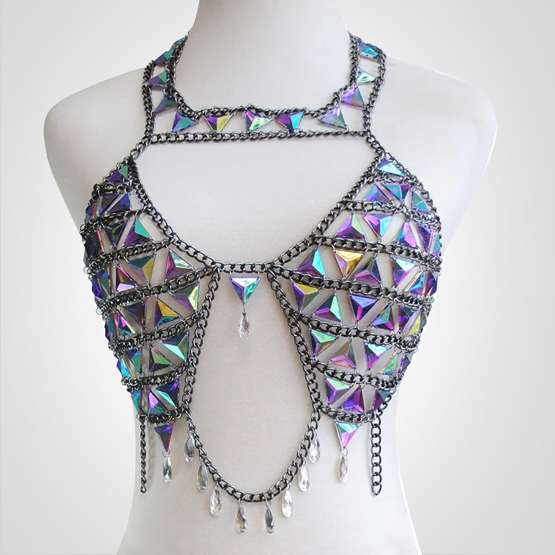 PartyGem | Halter Top med diamanter