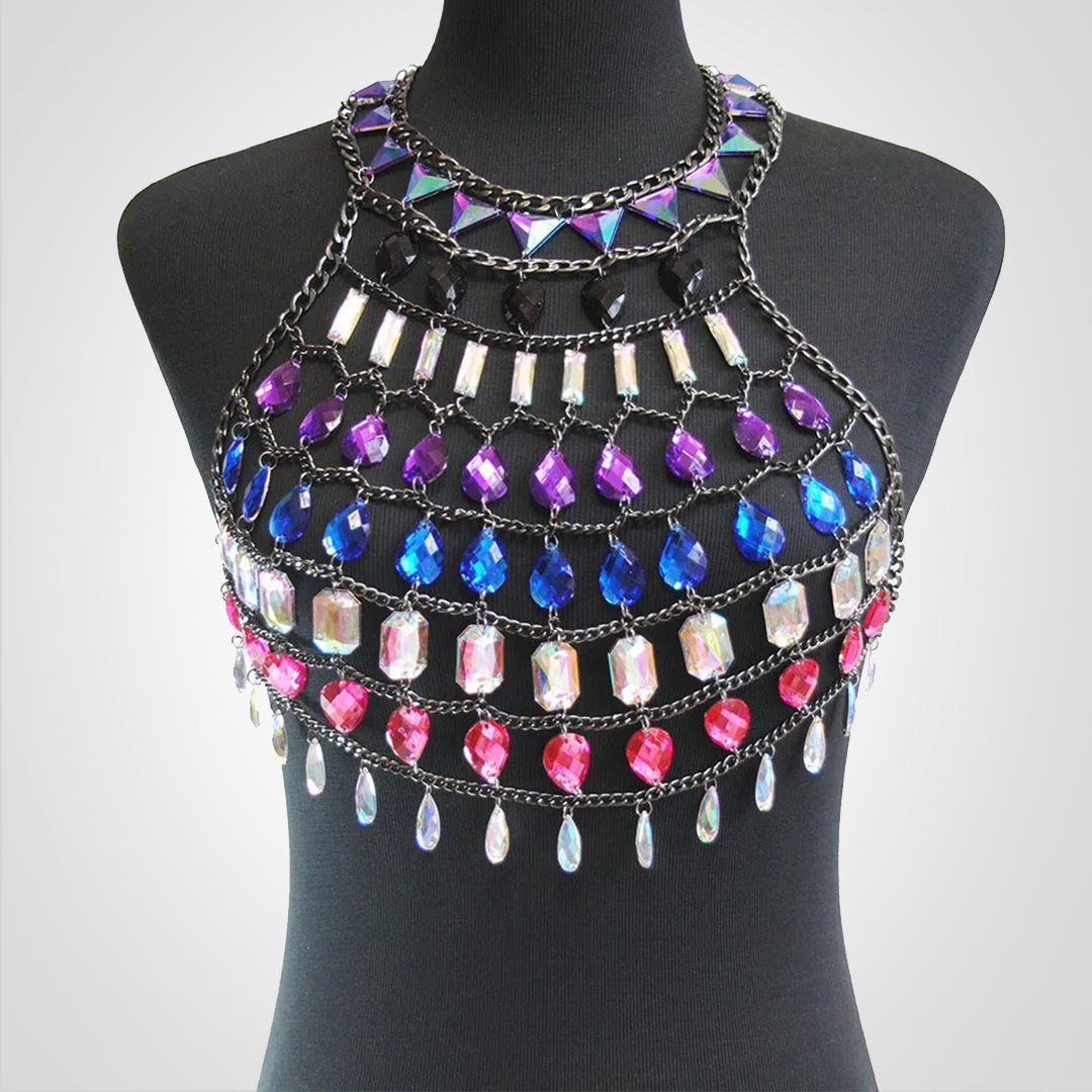 PartyGem | Halter Top med diamanter