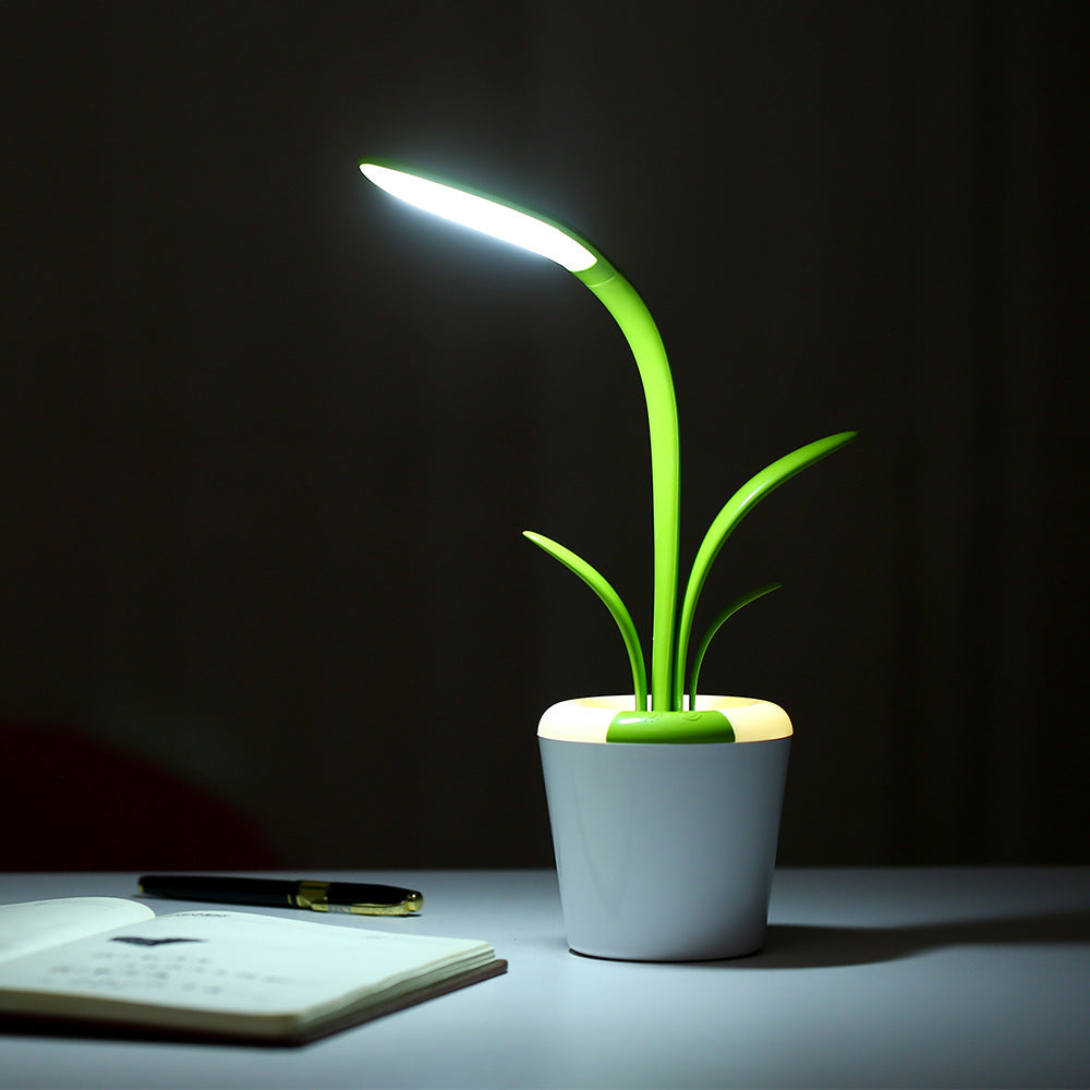 GlowLeaf - Blød diffus planteformet LED-bordslampe