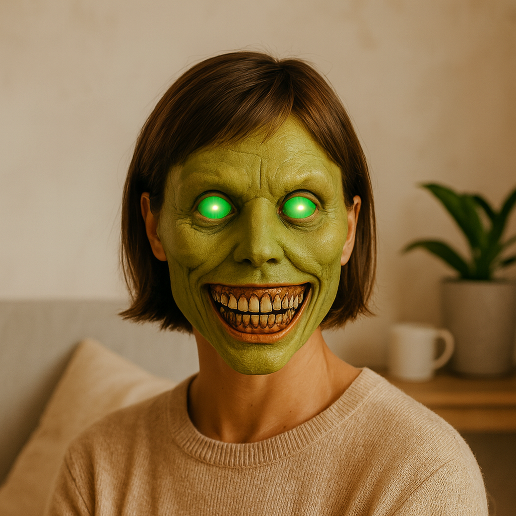 PhantomGlow | LED-Øjen-Halloweenmaske