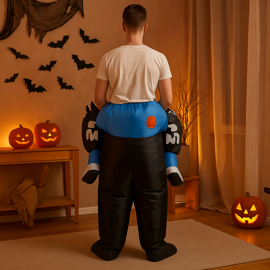PhantomX | Oppusteligt skeletkostume til Halloweenfester