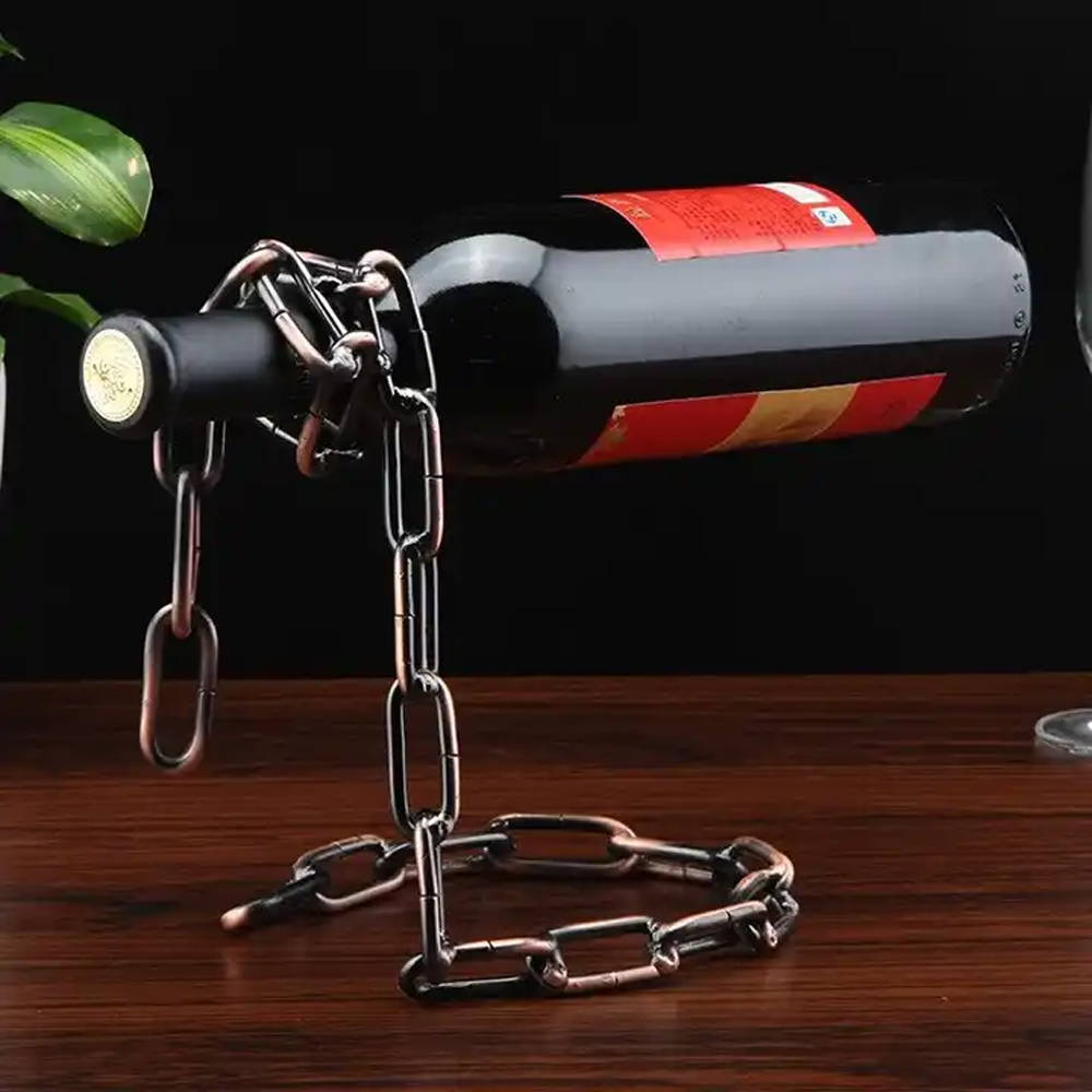LuxeVibe Elegant vinflaskeholder til stilfuld boligindretning