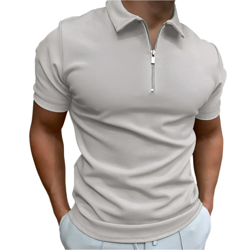 Emilio - Moderne Polo med Lynlåsdetalje