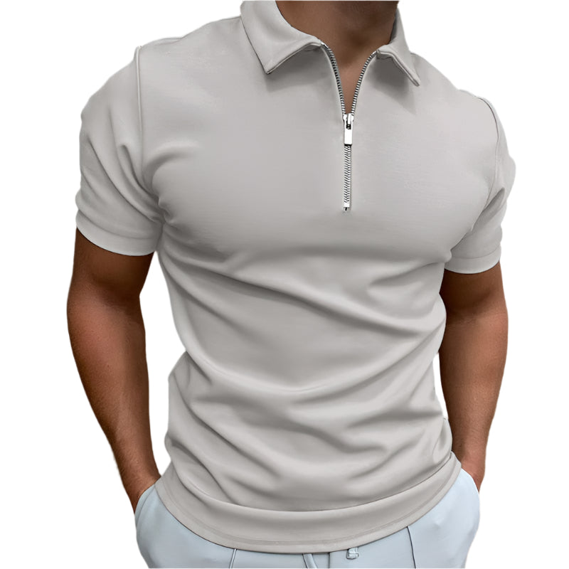 Oliver - Poloshirt med lynlåskrave
