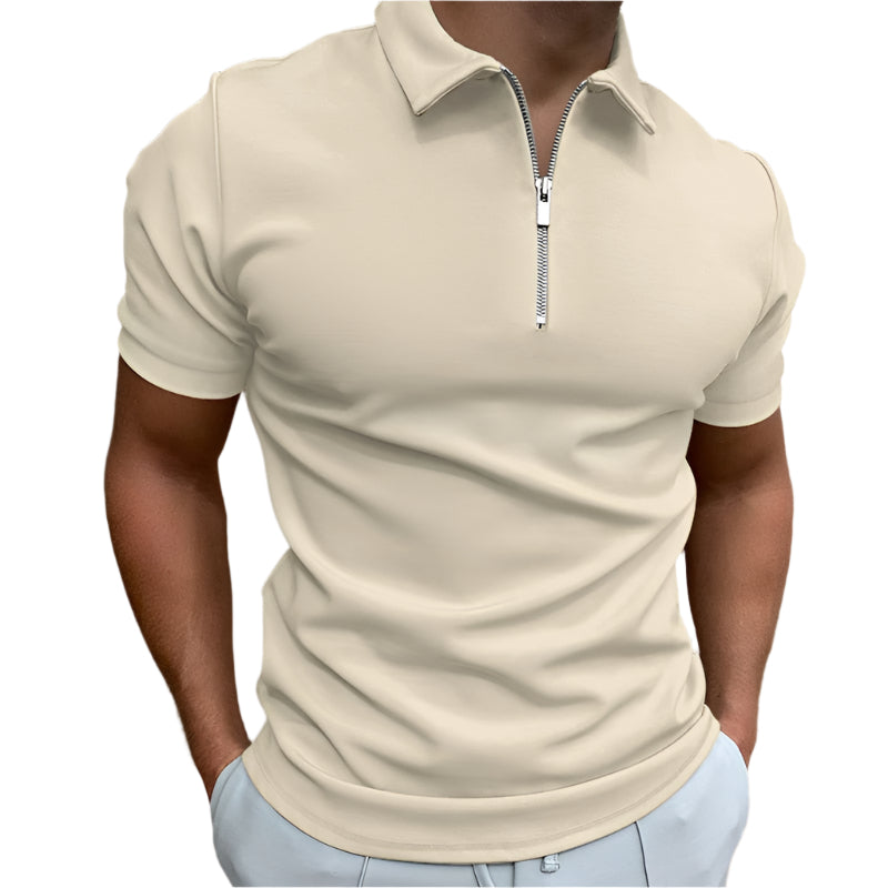 Oliver - Poloshirt med lynlåskrave