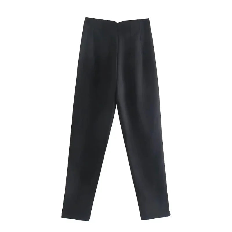 Sara - Højtaljede slim fit formelle bukser