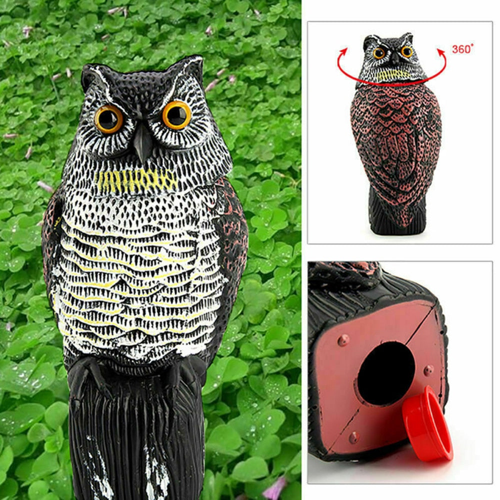 OwlGuard - Realistisk ugle udendørs fugleindretning