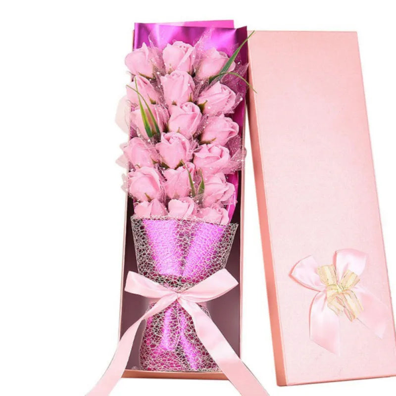 1 stk. håndlavet rosen-sæbe-blomsterbuket