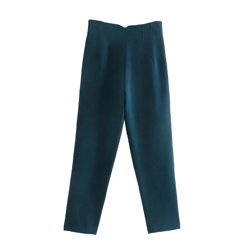 Sara - Højtaljede slim fit formelle bukser