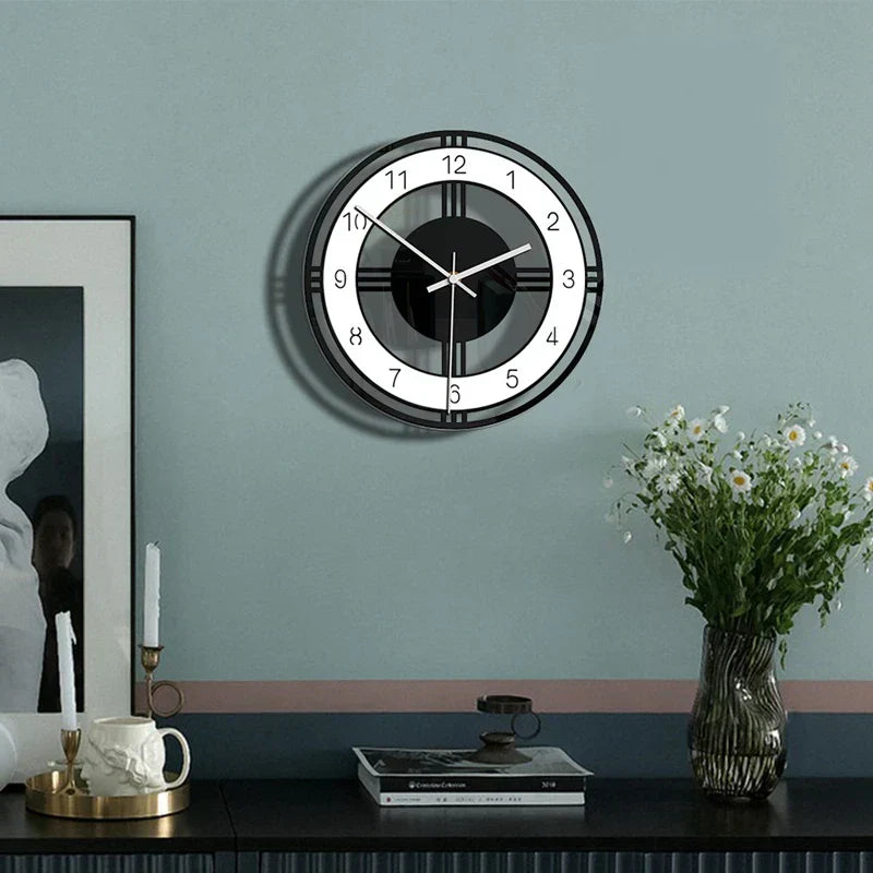 Monokrom Harmony – Moderne minimalistisk vægur