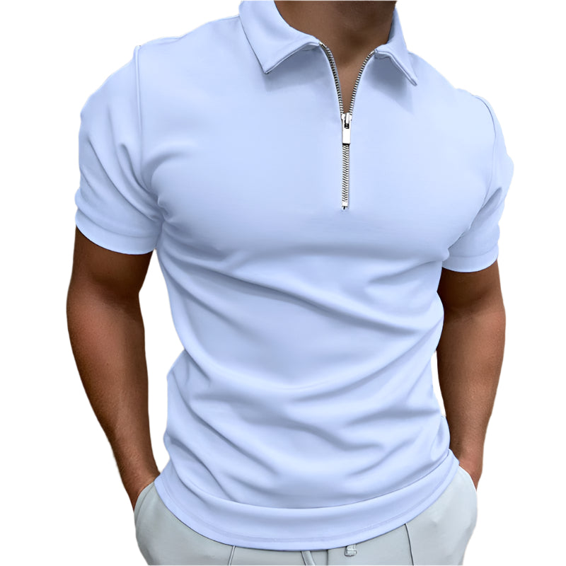 Oliver - Poloshirt med lynlåskrave