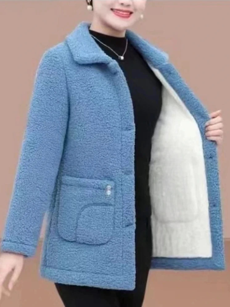 Astrid Fleece Vinter Topcoat til Damer