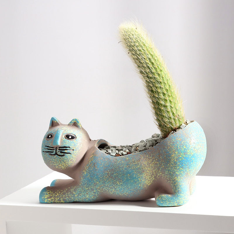 PurrBloom - Elegante katteformede plantekasser til sukkulenter