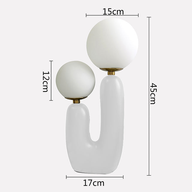 TwoLight - Dobbelt globus moderne bordlampe