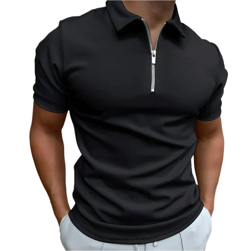 Emilio - Moderne Polo med Lynlåsdetalje