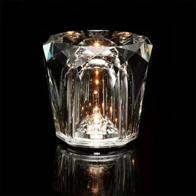 LumiGleam - Krystal facetslebet bordlampe