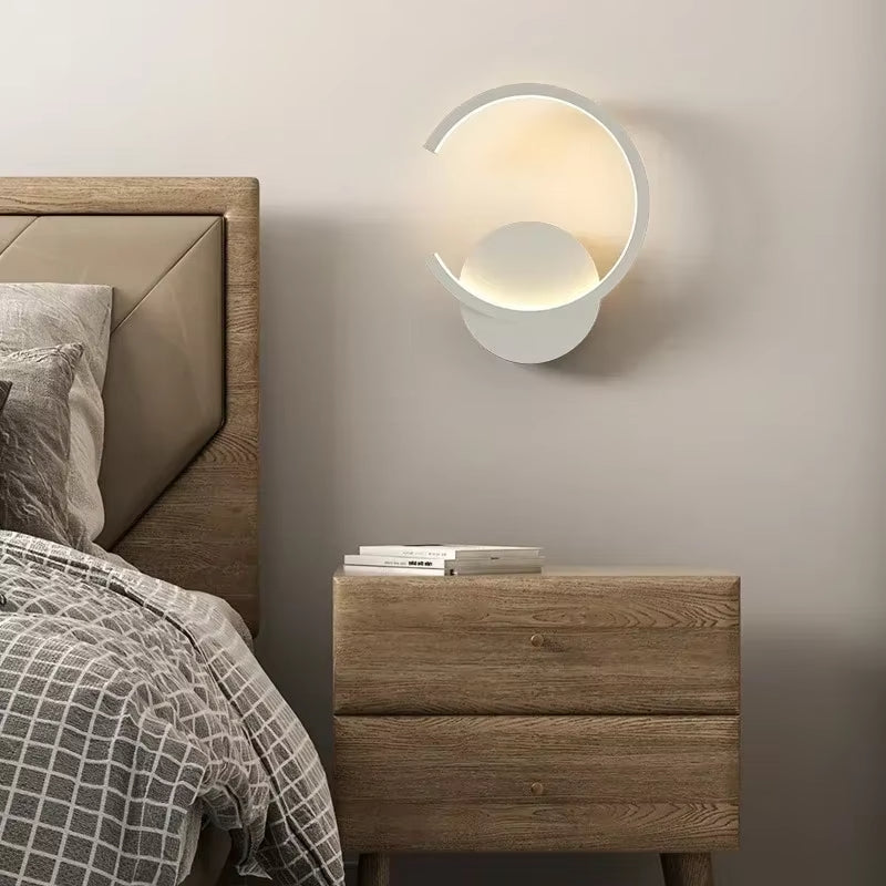 Rund LED-væglampe
