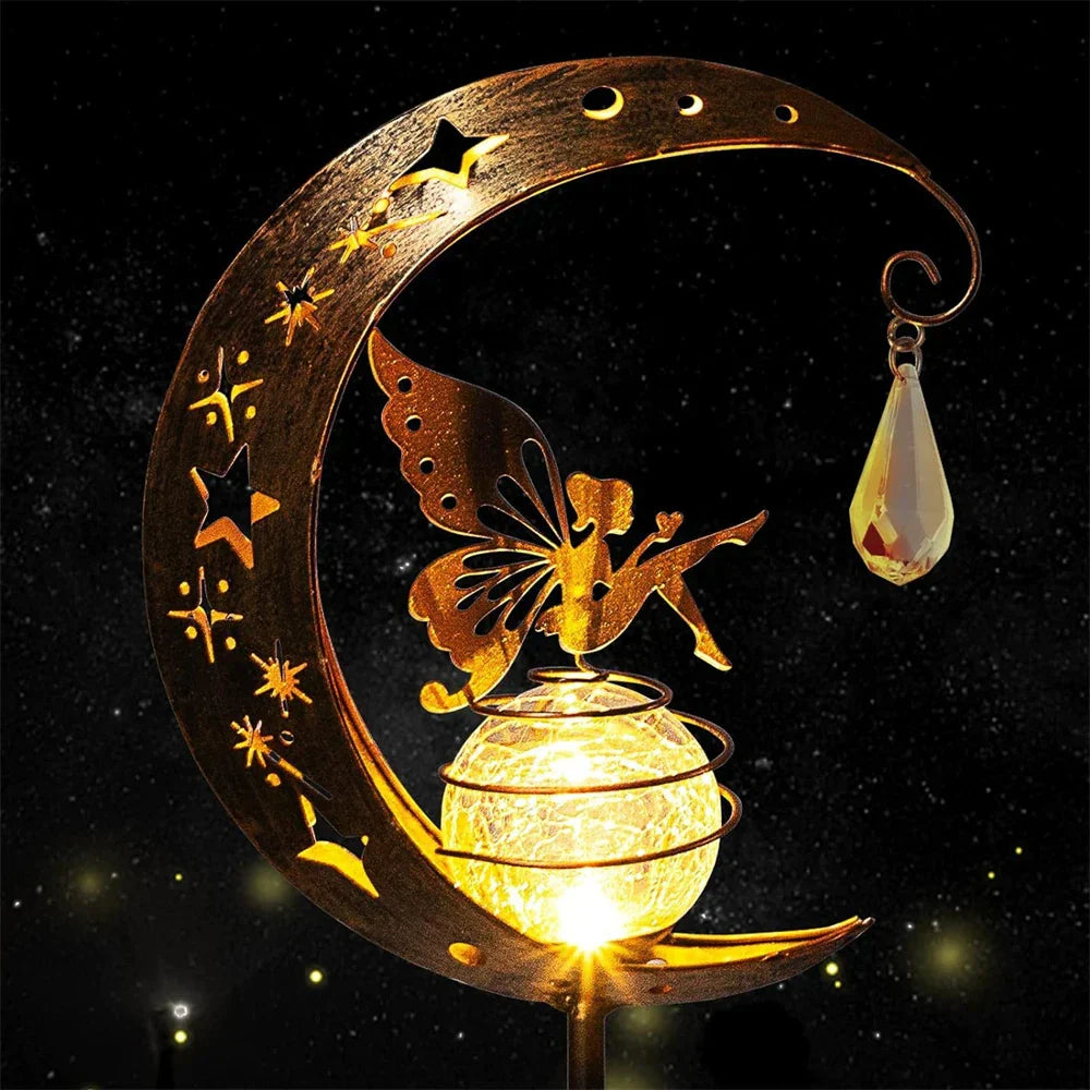 Fortryllende Solar Moon Garden Light