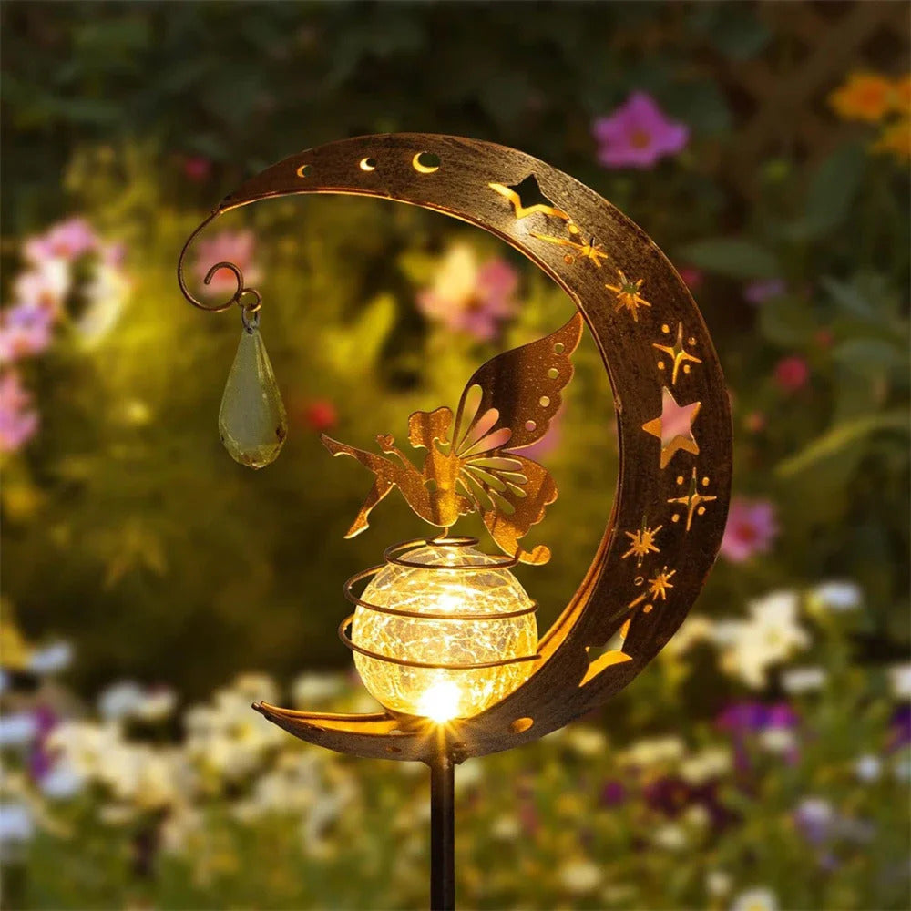 Fortryllende Solar Moon Garden Light