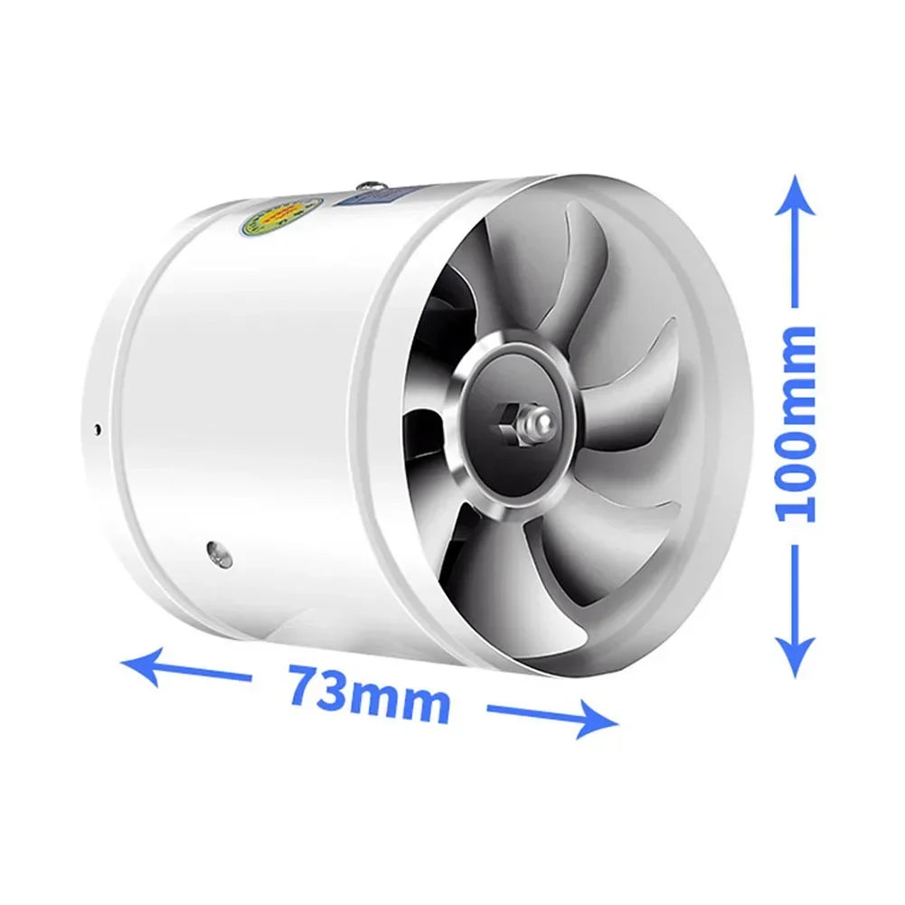 AeroBreeze - Cylindrisk Bordventilator med Metalgitter