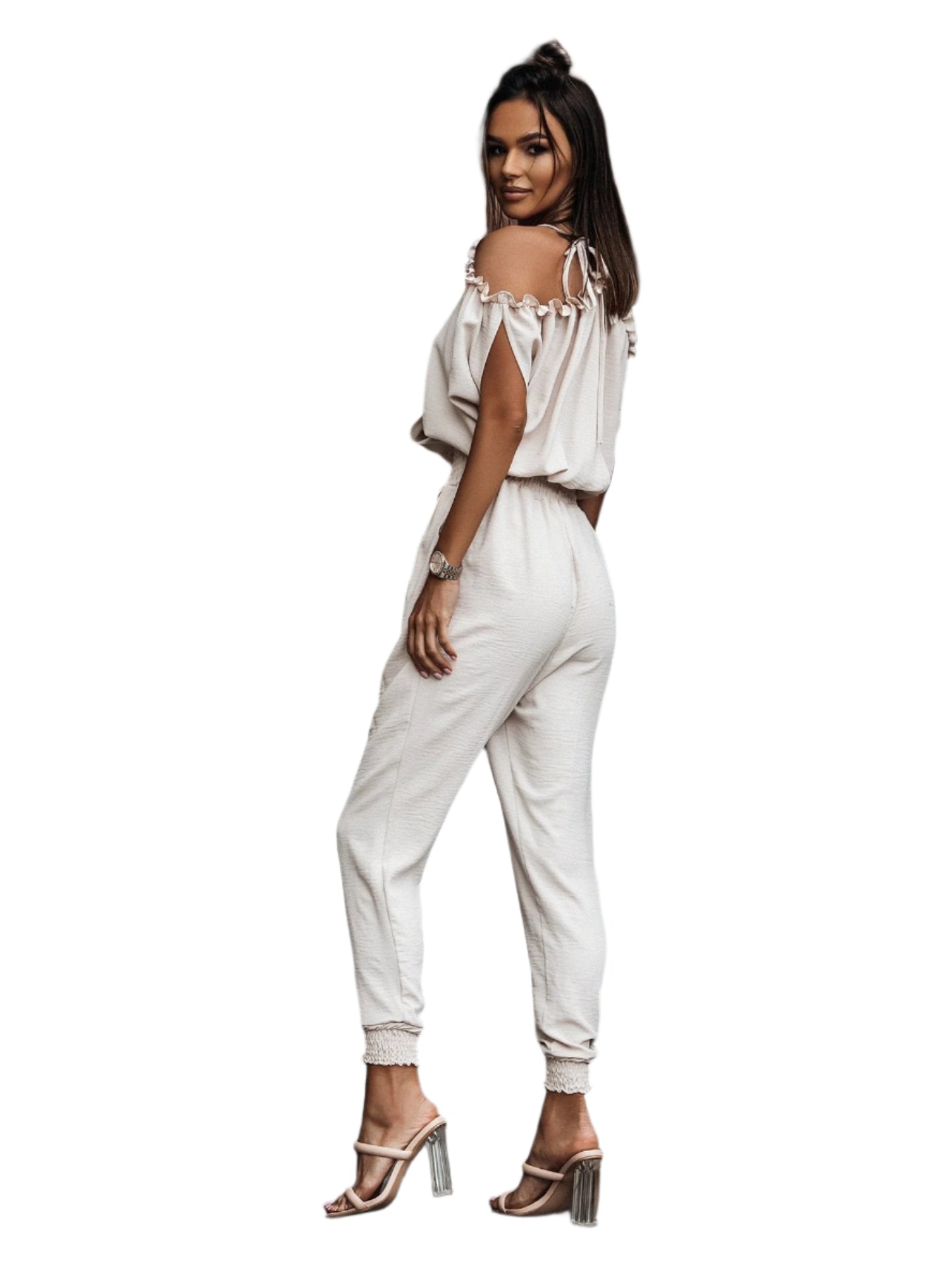 Marjorie - Elegant Off-Shoulder Buksedragt