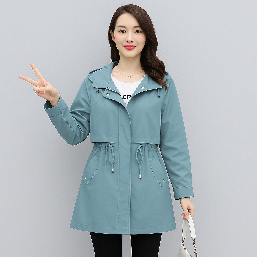 Savanna | Elegant trenchcoat med hætte