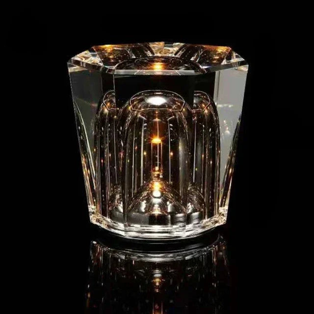 LumiGleam - Krystal facetslebet bordlampe