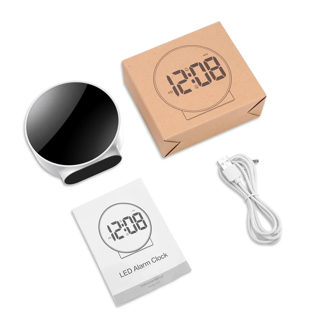 BrightTime – Digitalt LED-vækkeur med USB-opladning