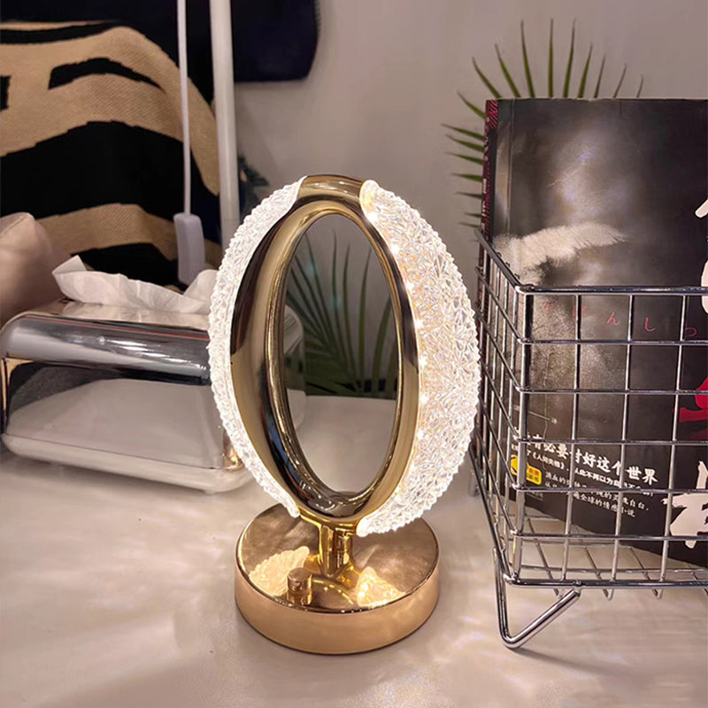 StarGlow - Genopladelig krystalbordlampe med justerbare lysindstillinger