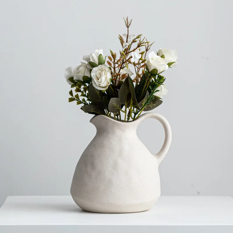 GlossyCharm - Tekstureret keramisk vase