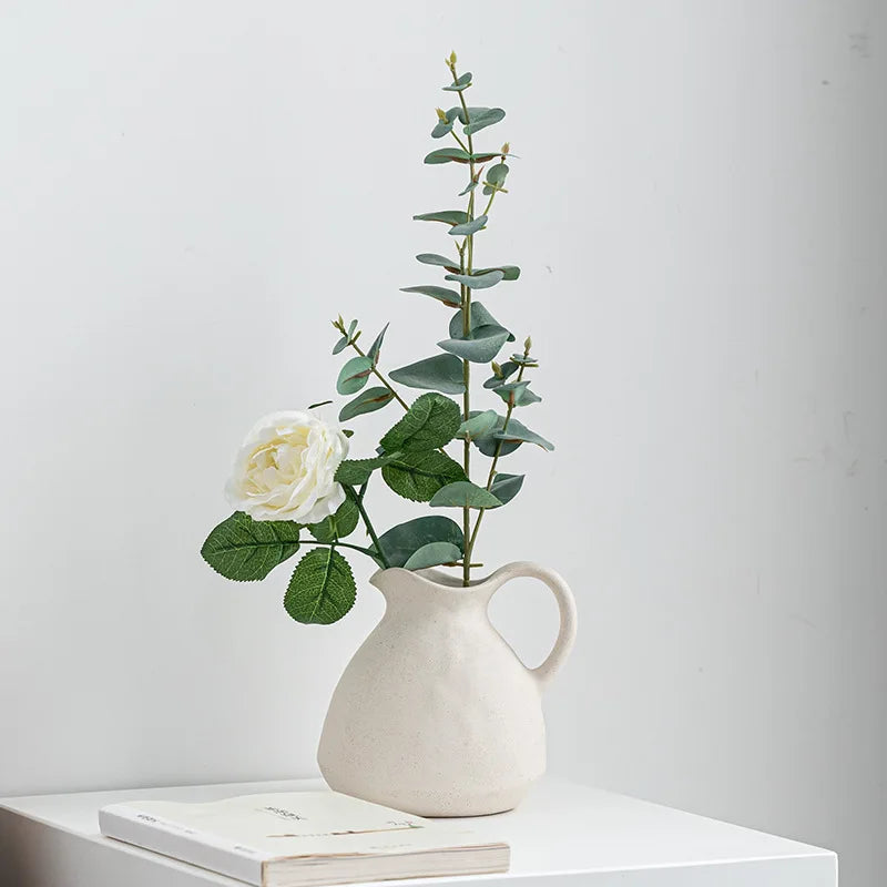 GlossyCharm - Tekstureret keramisk vase
