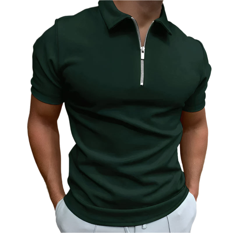 Emilio - Moderne Polo med Lynlåsdetalje