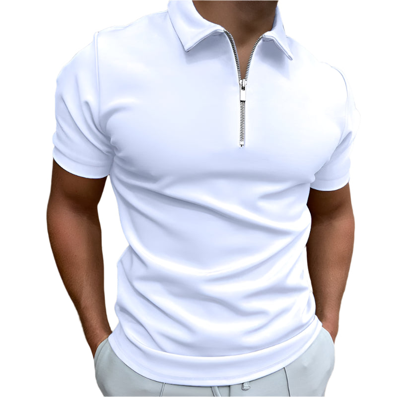 Oliver - Poloshirt med lynlåskrave