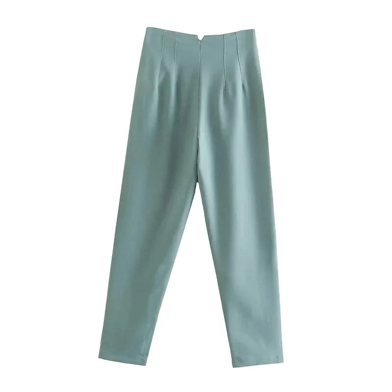 Sara - Højtaljede slim fit formelle bukser