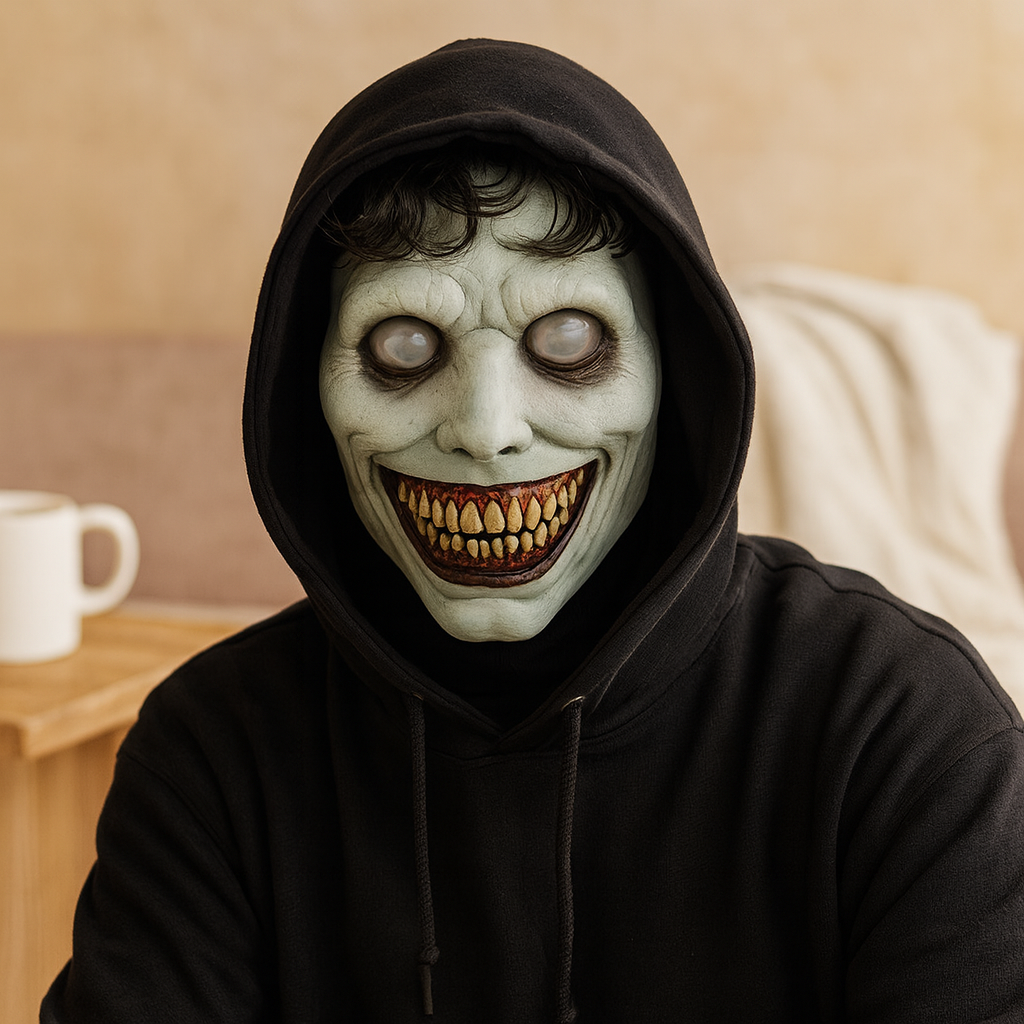 Uhyggelig dæmonmaske – Halloween cosplay rekvisit