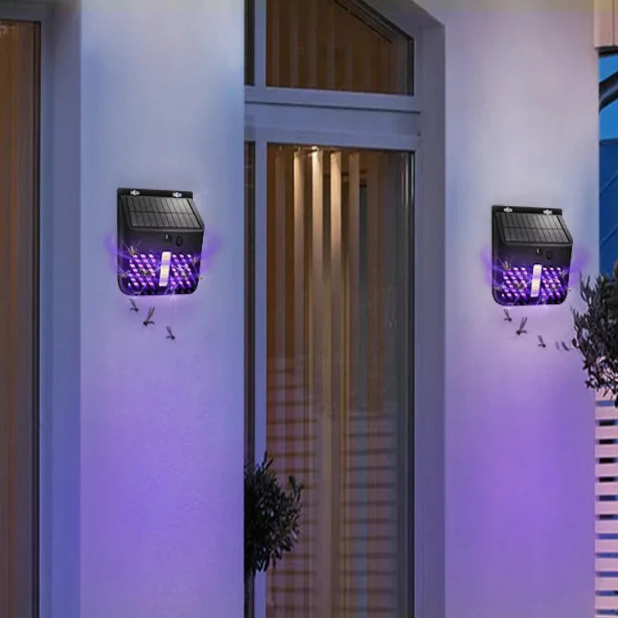 Solcellelampe for insektdræber